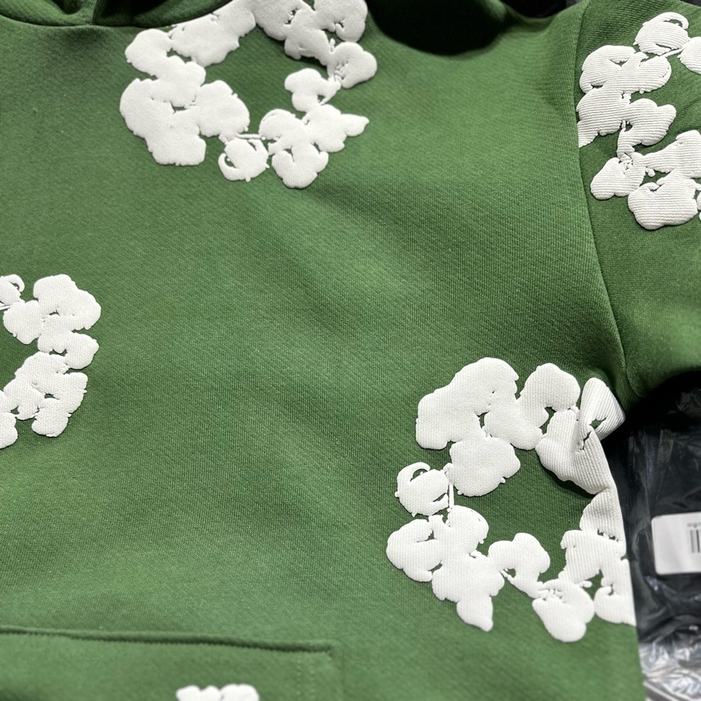 Denim Tears The Cotton Wreath Hoodie ‘Green’ - Picture 4 of 8